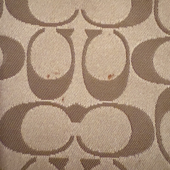 Coach Beige and Burgundy Wristlet - Picture 8 of 8